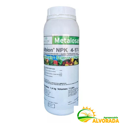 Fertilizante Foliar Npk 4-17-17 Metalosate - 1 Litro