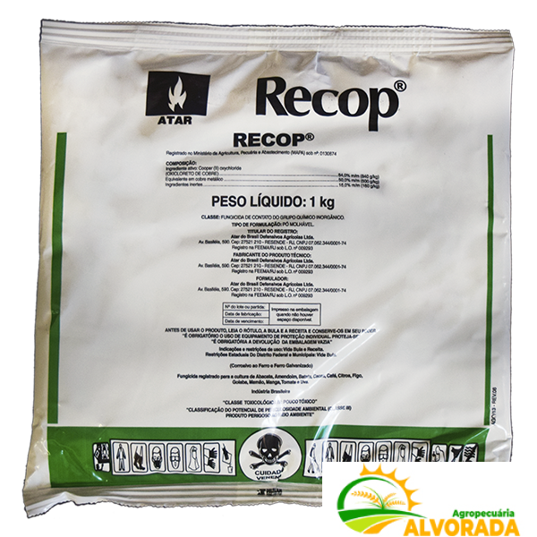 Recop (Oxicloreto De Cobre) Embalagem 1 Kg
